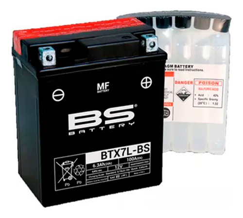 Bateria Bs Btx7l Bs Xt225 / Dr200 / Xtz125