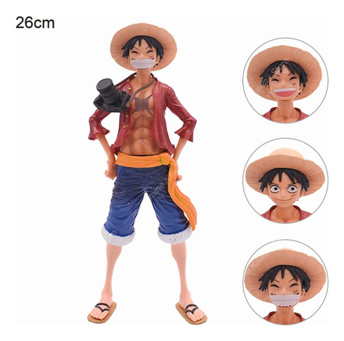 Figura De One Piece Monkey De Luffy Con Mochila Importada 