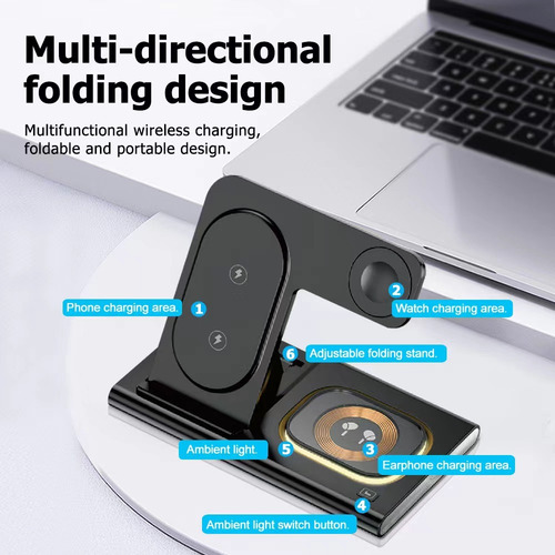 Cables And Adapters, 3-in-1 Wireless Charging