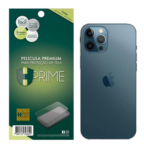 Imagem 1 de 5 de Película Fosca Traseira Compatível iPhone 12 Pro Max 6.7