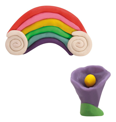 Kit 6 Massinhas De Modelar Cores Sortidas - Divertoys