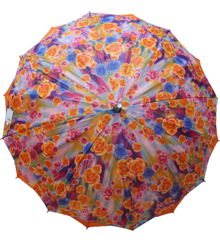Paraguas Sombrilla Reforzado De Bastón Doble Tela