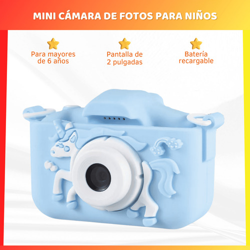 Mini Cámara Digital Infantil Recargable Con Juegos Niños