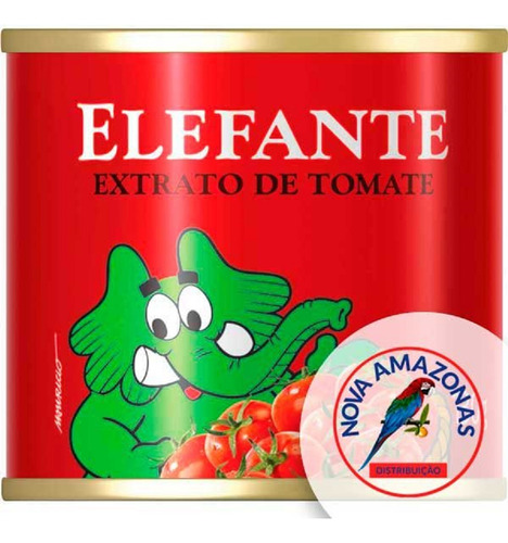 Kit 12 Extrato De Tomate Elefante Em Lata  130g