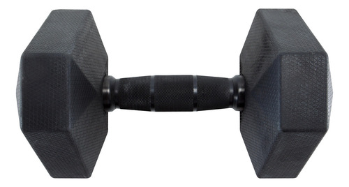 Mancuerna Hexagonal 10 Kg Musculación Cross Fitness Corength Color Negro