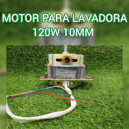 Motor De Lavado 120w 10mm Para Lavadora Semi Automática 