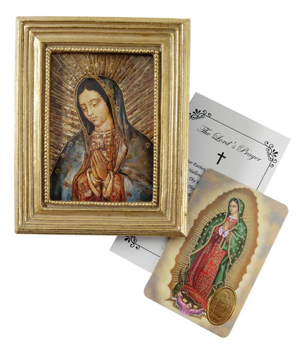  Cuadro Virgen De Guadalupe Con Tarjeta Oracion 