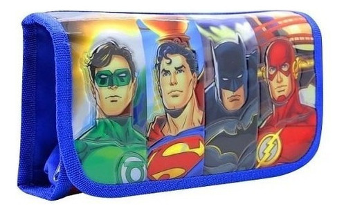 Cartuchera Desplegable Liga De La Justicia Cresko Lj265 Color Multicolor Justice League