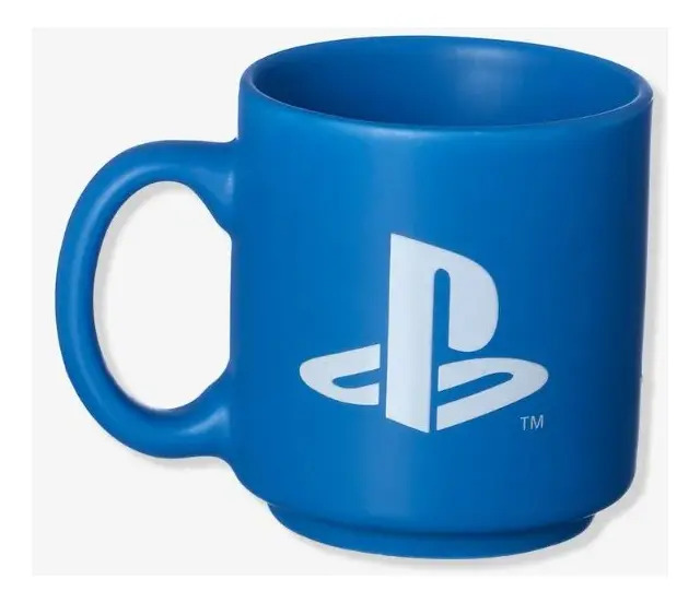 Mini Caneca Tina Em Cerâmica Playstation 100ml Zona Criativa