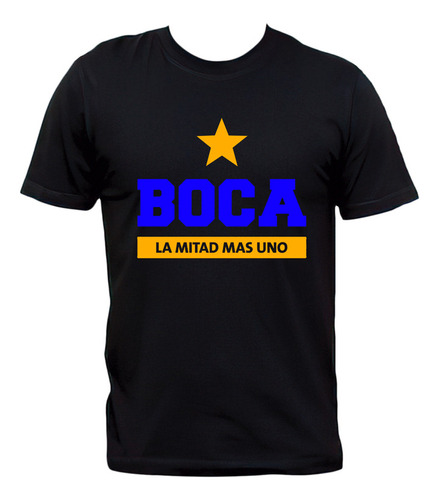 Remera Boca Juniors La Mitad Más Uno Fútbol Argentino