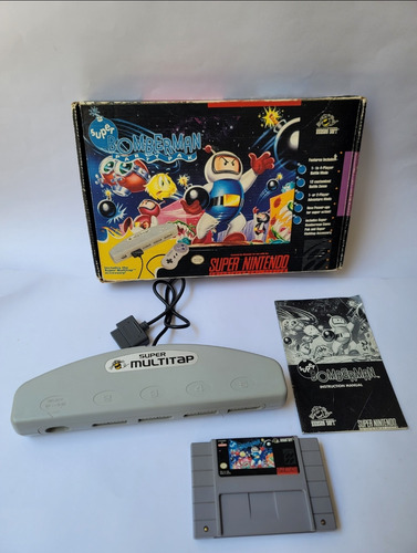 Super Bomberman Super Party Pak Nintendo Snes Completo