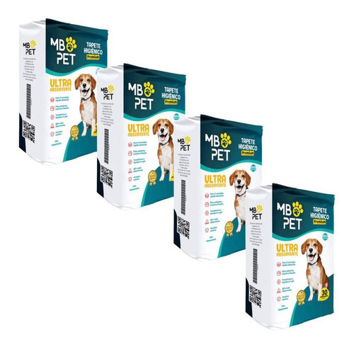 Tapete Higiênico Pet Premium Ultra Absorvente 120 Unidades