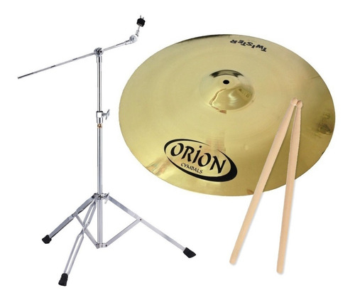 Platillo Orion Twister 18 Crash + Soporte Dcbs416 + Palillos