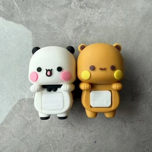 Figura De Ositos Bubu Y Dudu, Adorno Para Celular, Tableta..
