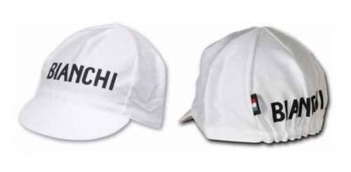 Gorro Bianchi Ciclista Algodón Blanco