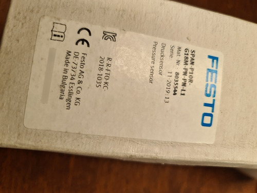 Sensor De Presion Festo Mod.  Span-p10r-g18m-pn-pn-l1