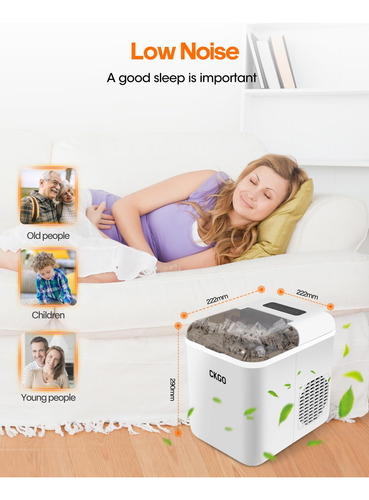 Máquina De Hielo Joyplanet Smart Countertop 15 Kg/día 9 Cubo