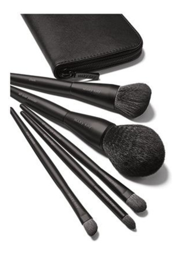 Set Brochas De Maquillaje Con Estuche Mary Kay 