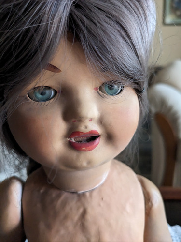 Antigua Muñeca De Pasta Años 50, Española (Usado)