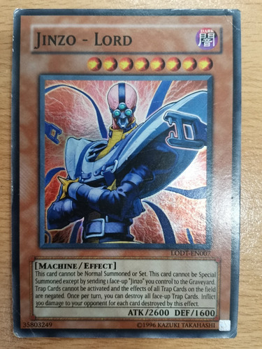 Jinzo Lord  Lodt En007 Yugioh Super Rara