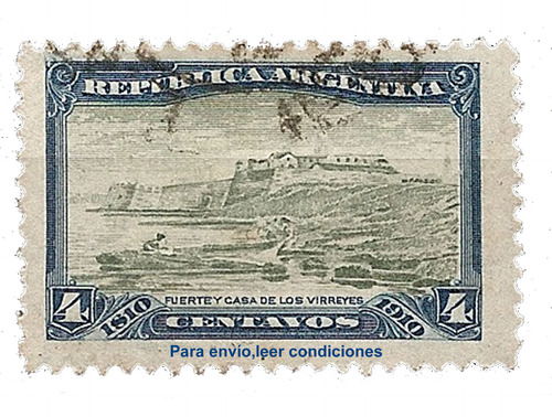 Argentina Gj 304 Antigua Año 1910 Mt 152 (Usado)