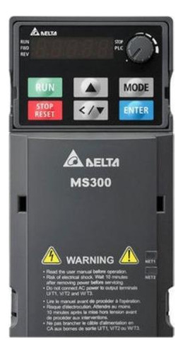 Inversor De Frequência Delta Ms300 220v Mono 3cv 12.5and