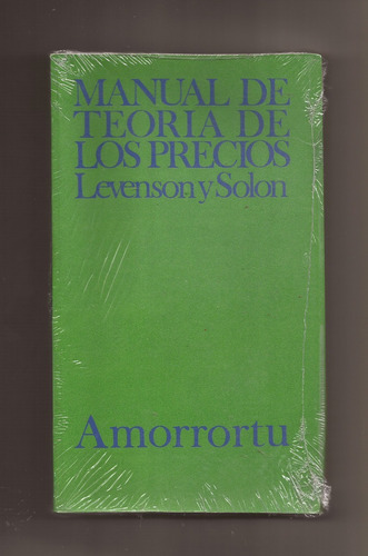 Manual De Teoría De Los Precios   Levenson - Solon   ^