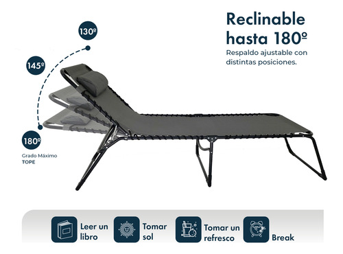 Set X2 Camastro Grande Reposera Gravedad Cero Gardenlife