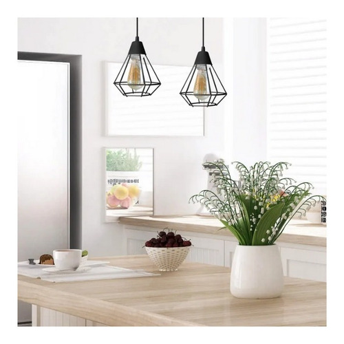 Lámpara led de techo Ferrolux C-1003 color negro texturado 220V