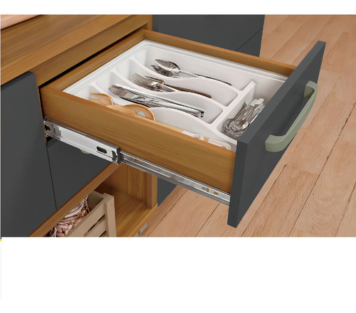 Cozinha Modulada 4 Peças Ripado Torre Quente Princesa Mdf Cor Freijo com Grafite