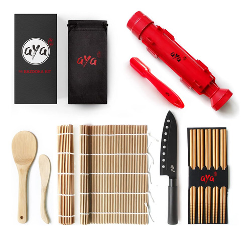 Kit Para Hacer Sushi Aya - Kit Original De Bazuca - Cuchillo