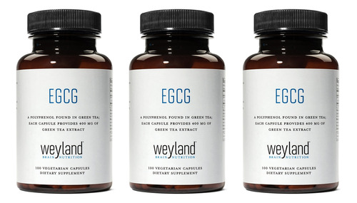 Weyland: Egcg Extracto De T&eacute; Verde, 400 Mg (100 C&aac