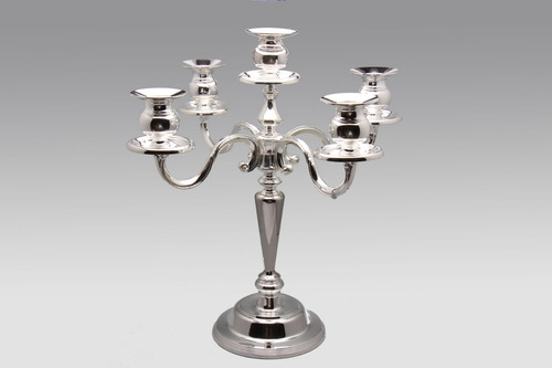 Candelabros Porta Velas 5 Brazos  Silverplated Mod 1846