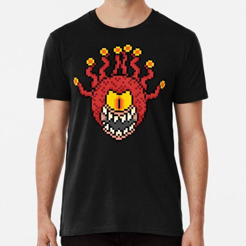 Remera Beholder Pixel Red Algodon Premium