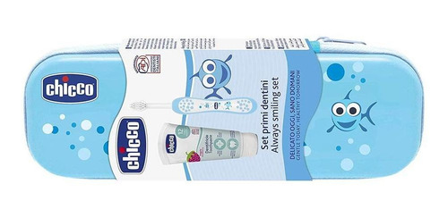 Chicco Set De Cuidado Oral, Color Azul