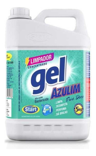 Limpador Concentrado Gel Azulim 4em1 5kg Erva Doce Limpeza