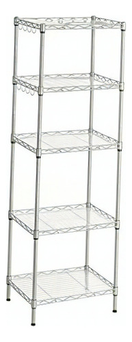 Songmics Kitchen Shelf, Metal Shelves, 5-tier Wire Shelving Color Plata