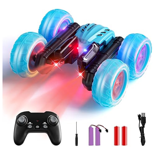 Coche De Control Remoto Rc Luces Ruedas, Coches De Acro...