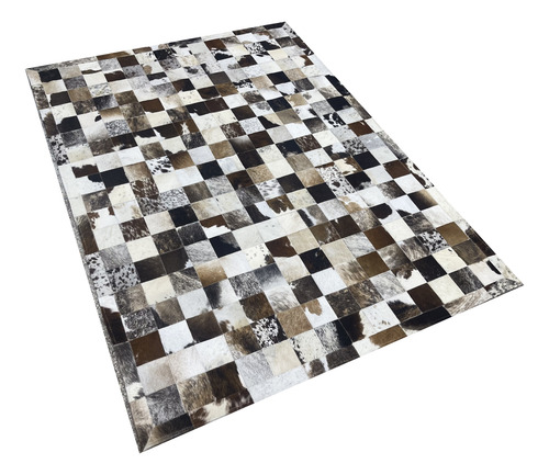 Tapete De Couro De Boi 1,50x2,0 Quadriculado 10x10 Com Borda