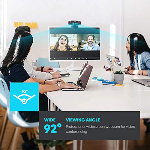Cámara Web Usb Nulaxy Con Micrófono, Cámara Web Hd 1080p Con