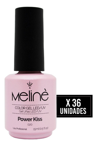 Meline X 36 Esmaltes Gel On-off Color Semipermanente Uñas 3c