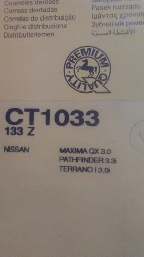 Correa De Tiempo Ct 1033 133 Z De Nissan Maxima Qx 3.0 ,