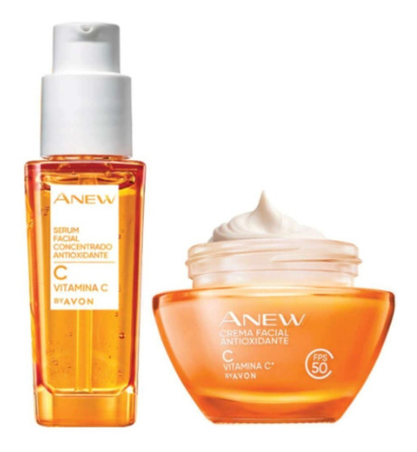 Set X2 Anew Vitamina C- Crema + Serum Avon Crema Facial