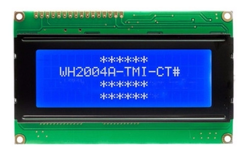 Display Lcd 2004 Backlight Azul 20x4 Hd44780 Arduino Pic Avr