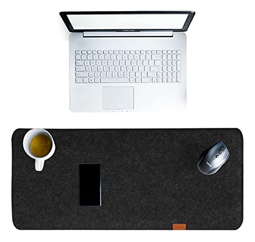 Funda De Escritorio Gris Para Ratón Y Teclado | Protector