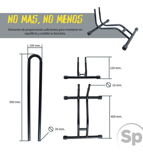 Estacionamiento Rack Parador Soporte Para Bicicleta