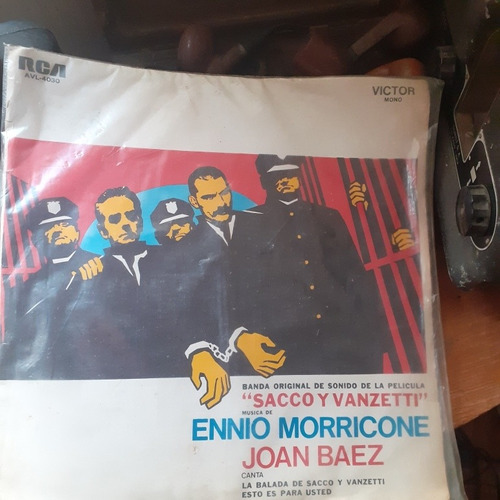 Disco Vinilo Sacco Y Vanzetti / Morricone- Joan Baez