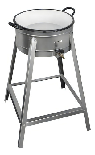 Pasteleiro Com Tacho A Gás Alta Pressão Inox Cefaz Cor Cinza