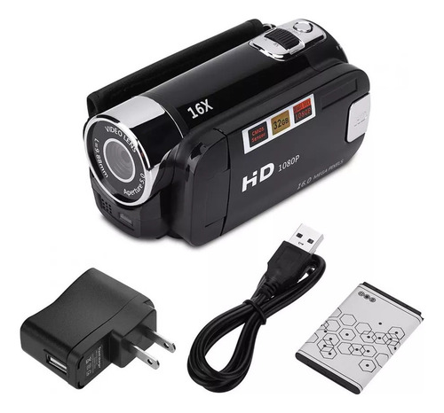 A Cámara De Vídeo Digital 16x Hd 100-240v