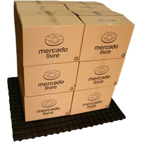 Imagem 1 de 5 de Kit 10 Pç Deck Plástico 2,5x25x50 Estrado Pallet Piso Palete